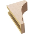 thumbnail image 6 of 4"W x 8"D x 12"H Classic Moab Rough Cedar Woodgrain TimberThane Corbel, Primed Tan, 6 of 6