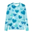 thumbnail image 2 of Bixock Toddler Boys and Girls Tops,Kids Long Sleeve Tops Valentine Print Round Neck Long Sleeve Shirt for Boys Girls Age 3-14 Tops, 2 of 4