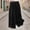 Black, variant on Women's Linen Embroidered Flare Pants for Spring and Summer Casual Wear