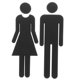 thumbnail image 4 of FENGGUIQU Cartel De Gender En Acero Inoxidable Negro Para Señalización Clara, 4 of 6