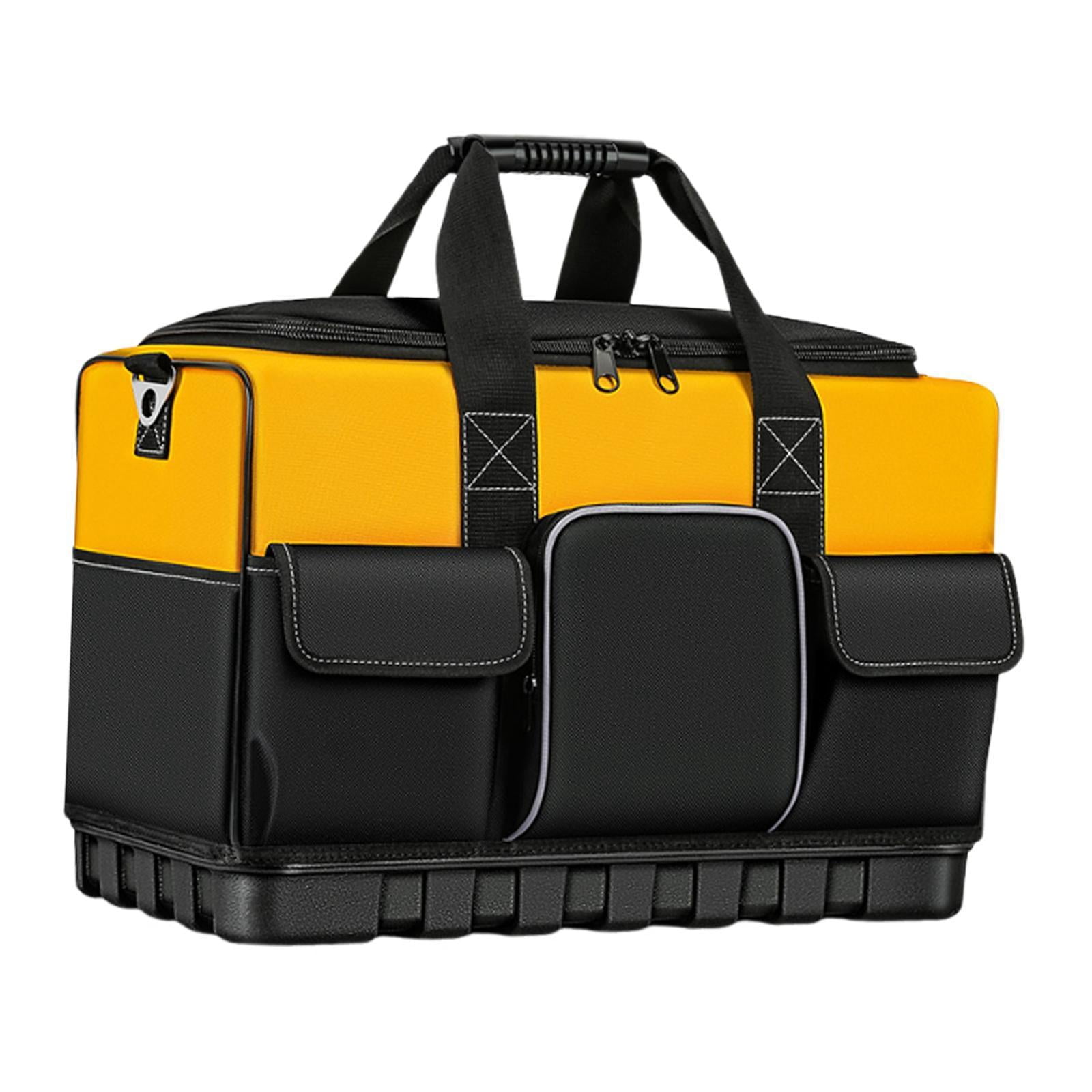 MAGIDEAL Tool Bag Electrician Handbag Wide Mouth High Capacity Multi Pockets Organization 40cmx21cmx30cm