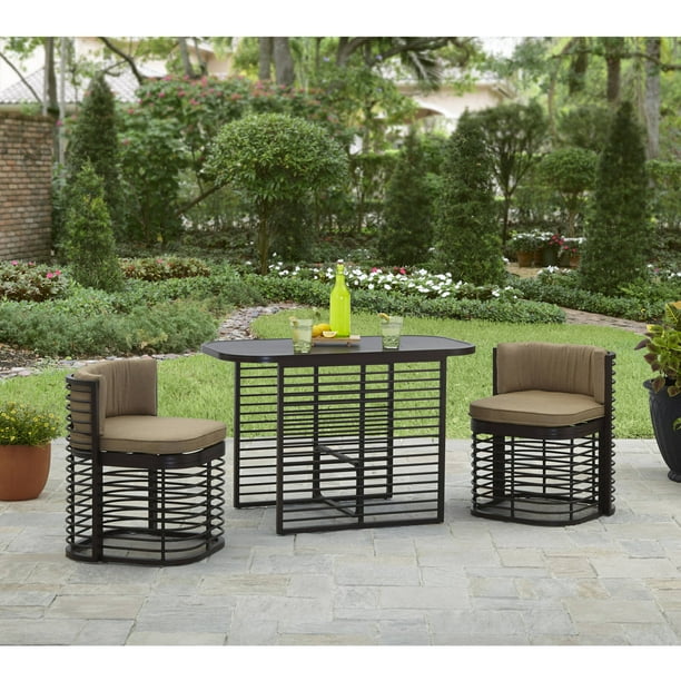 Better Homes and Gardens Murray Hill 3 Piece Outdoor Bistro Set