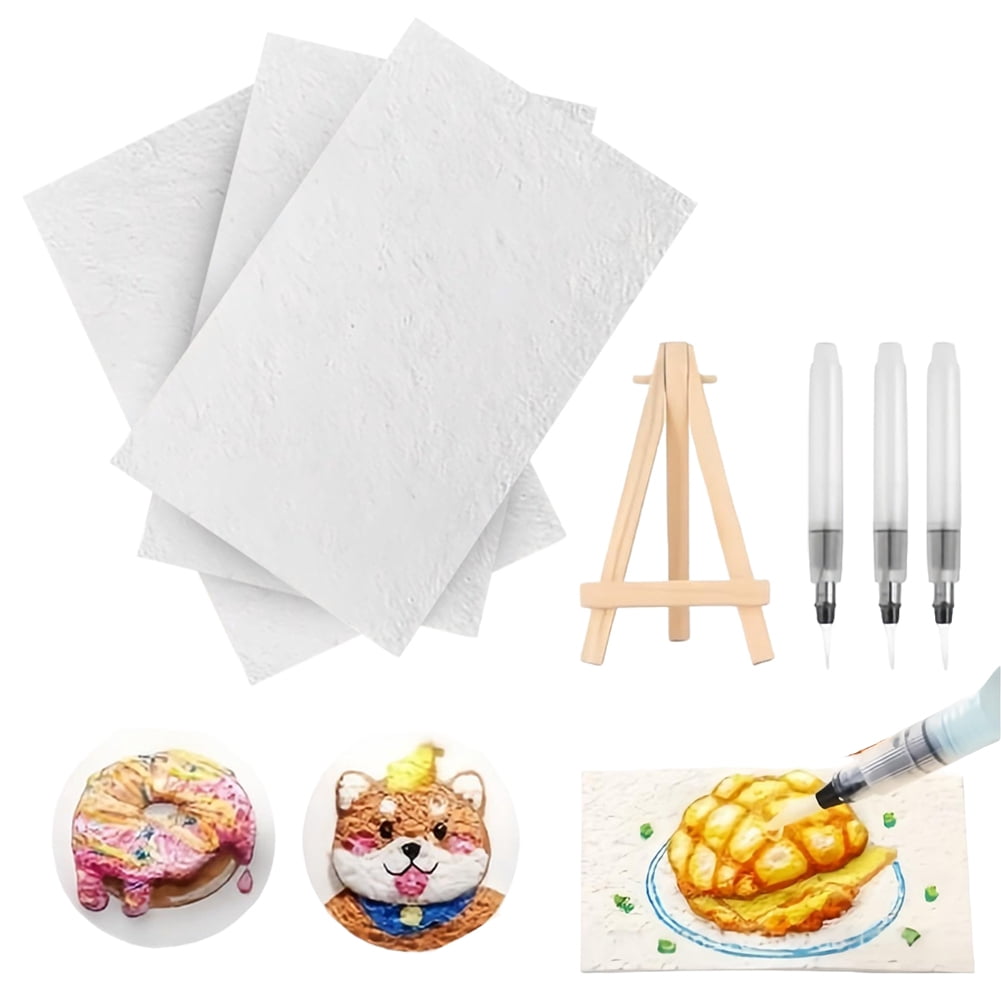 Hersfrd Magic Puffy Paint Kit with 12 Marker&chian Pen 3D Magic Canvas Sponge(rectangle)