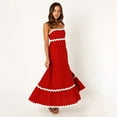 thumbnail image 2 of IDOPIP Summer Casual Dress for Women Elegant Spaghetti Straps Smocked Sundress, 2 of 7