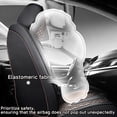 thumbnail image 4 of Car Seat Cover for ACURA TL 2009, Black and Coffee Car Seat Covers, Faux Leather 5 Seats Full Set Waterproof Beautify Interior, Beautify the Interior of Old Cars, 4 of 9