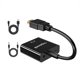 thumbnail image 3 of Essager Adaptador de video HD a VGA 1080P Convertidor macho a hembra Cable de alimentación de video digital a analógico Cable de audio Inevent EL5350-02B, 3 of 7
