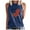 DT-Navy, variant on Women's American Flag Patchwork Heart Tank Top - Polyester Patriotic & Cute Wear, for Patriotic Events