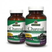 Nature’s Answer Activated Charcoal Capsules 560 mg, Vegan, Gluten-Free, 90 Count (Pack of 2)