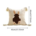 thumbnail image 3 of zhangmingg Easter Embroidery Decorative Pillow Cover Farmhouse Holiday for Spring Home, 3 of 6