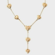 SUGARFIX by BaubleBar Stacked Hearts Y-Chain Necklace - Gold