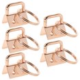 thumbnail image 3 of Miangastore Oval Ribbon End Clamp Golden Metal 5Pcs 0.9x0.8x0.6in, 3 of 9
