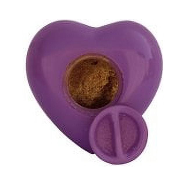 SHREYAS Heart Shaped LIGHT PURPLE PLAIN Cremation URNs for Human & Pet Ashes Keepsake Vase Highly Durable