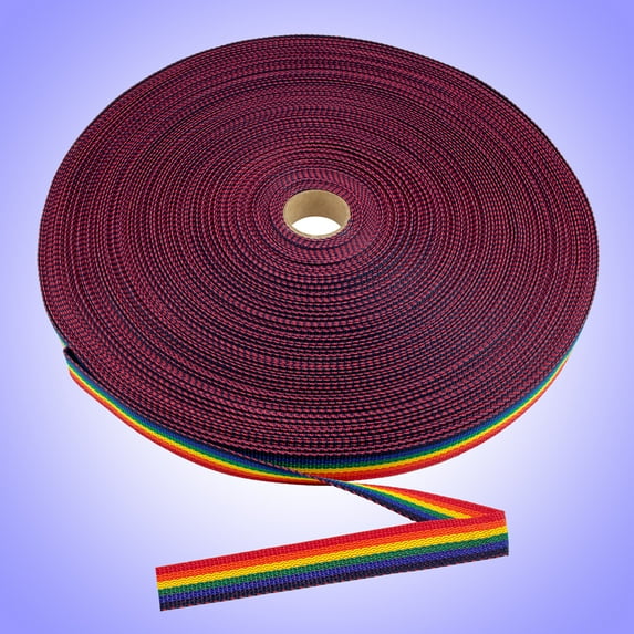 DuraGrip® Brand - 1.5" Rainbow Heavyweight Polypropylene Webbing