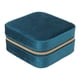 thumbnail image 2 of Joyero de viaje de terciopelo, Joyero de viaje de terciopelo Organizador de joyero de viaje de terciopelo Estuche de almacenamiento de joyas de terciopelo El mejor de su clase, 2 of 8