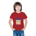 thumbnail image 6 of ZACPNCV Girls 4th of July T-Shirt USA Tees Stars Crew Neck Short Sleeve Striped Shirts Kids Flag Clothes Red 4-5 Years, 6 of 9