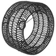 thumbnail image 4 of ibasenice Black Ceiling Lamp Shade Straw Rope Woven Lamp Cover for Pendant Lighting Use, 4 of 8