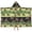 Bigfoot and Campfire Green Pattern, variant on Bigfoot and Mountain Blue Pattern Hooded Bath Towel Wrap for Teens Ages 3 To 12, Soft Lightweight Quick Dry Microfiber Bath Beach Pool, 50"x30"