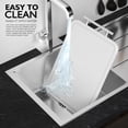 thumbnail image 6 of Cutting Boards for Kitchen – Large Plastic Kitchen Cutting Board, Dishwasher Safe Thick Chopping Board with Juice Grooves, for Meat, Fruits, Veggies, Easy Grip Handle, Non-Slip (White), 6 of 7