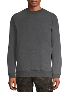 Athletic Works Men's and Big Men's Raglan Sleeve Sweatshirt, up to Size 5XL