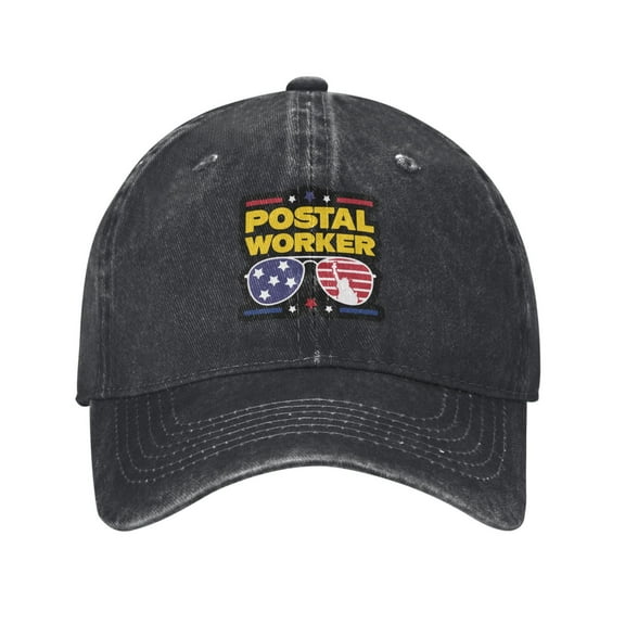 United States Postal Worker Cowboy Hat Baseball Hat Trucker Hat For Men Women Retro Denim Hats Baseball Cap Dad Hat