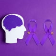 thumbnail image 6 of Brooch Cancer Awareness Lapel Pins for Women Purple Ribbon Micro Badge 100Pcs Jewelry 100PCS, 6 of 6