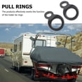 thumbnail image 2 of CIMAXIC 2Pcs Truck Trailer Tie Down Strap Rings Practical Truck D-shaped Rings (Black),1.42"X0.67"X0.2", 2 of 5