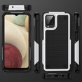 thumbnail image 5 of Nalacover Samsung Galaxy A12 5G Case, Heavy Duty 3 in 1 Rugged Shockproof Rugged Silicone Hybrid Hard PC Soft TPU Bumper Camera Raised Drop Protective Girls Women Boy Men Phone Covers, White, 5 of 8