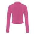 thumbnail image 7 of Besolor Women's Long Sleeve Tops Trendy Collared Button down Ruched Casual Slim Fit Fall Blouse Girls Tee Shirts, 7 of 7