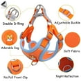 thumbnail image 4 of PULLIMORE No Pull Dog Harness Leash Set Reflective Adjustable Easy Control Pet Chest Vest for Small Medium Dogs (XL, Orange), 4 of 8