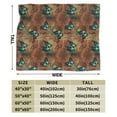 thumbnail image 3 of Kll Fleece Blanket Plush Throw Blanket Vintage Butterfly Green,Soft Fuzzy Cozy Flannel Blanket For Couch Sofa Bed.(40"X30"), 3 of 9