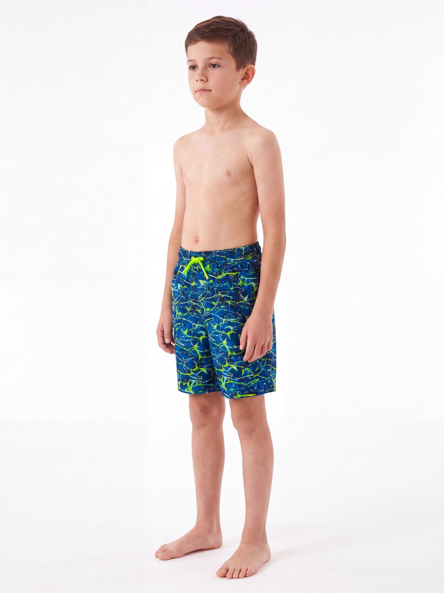 Ocean Gear Boys Print 6 inch Swim Trunks , Sizes 4-18