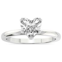 IGI Certified 2 Carat Heart Shape Lab Grown Diamond Engagement Ring | 14K White Gold |Lyla Hidden Accents SolitaireLab Diamond Ring | FG-VS2-VS2 Quality Friendly Diamonds