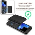 thumbnail image 2 of for Samsung Galaxy Z Flip 7 Wallet Case, 2-in-1 Detachable Back Magnetic Cover & PU Leather Wallet Phone Case, with Folio Card Holders, Wireless Charging Case for Samsung Galaxy Z Flip 7, Black, 2 of 8