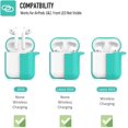 thumbnail image 4 of Coffea Protective Silicone Case with Keychain for AirPods 1 & 2 (Front LED Not Visible) (Green), 4 of 7