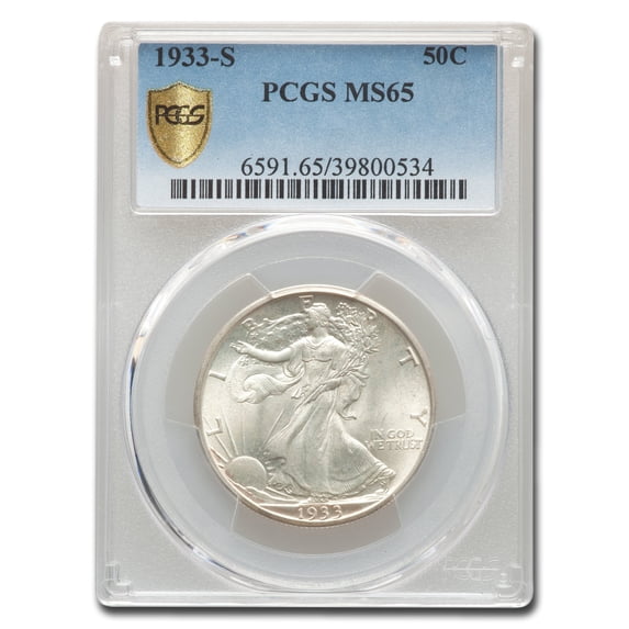1933-S Walking Liberty Half Dollar MS-65 PCGS