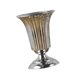 thumbnail image 3 of Jarrón de flores para boda, candelabro, centro de mesa, decoración, maceta de metal, soporte para flores, candelabro para mesa de cumpleaños, hogar Plata S 12cmx20cm, 3 of 8
