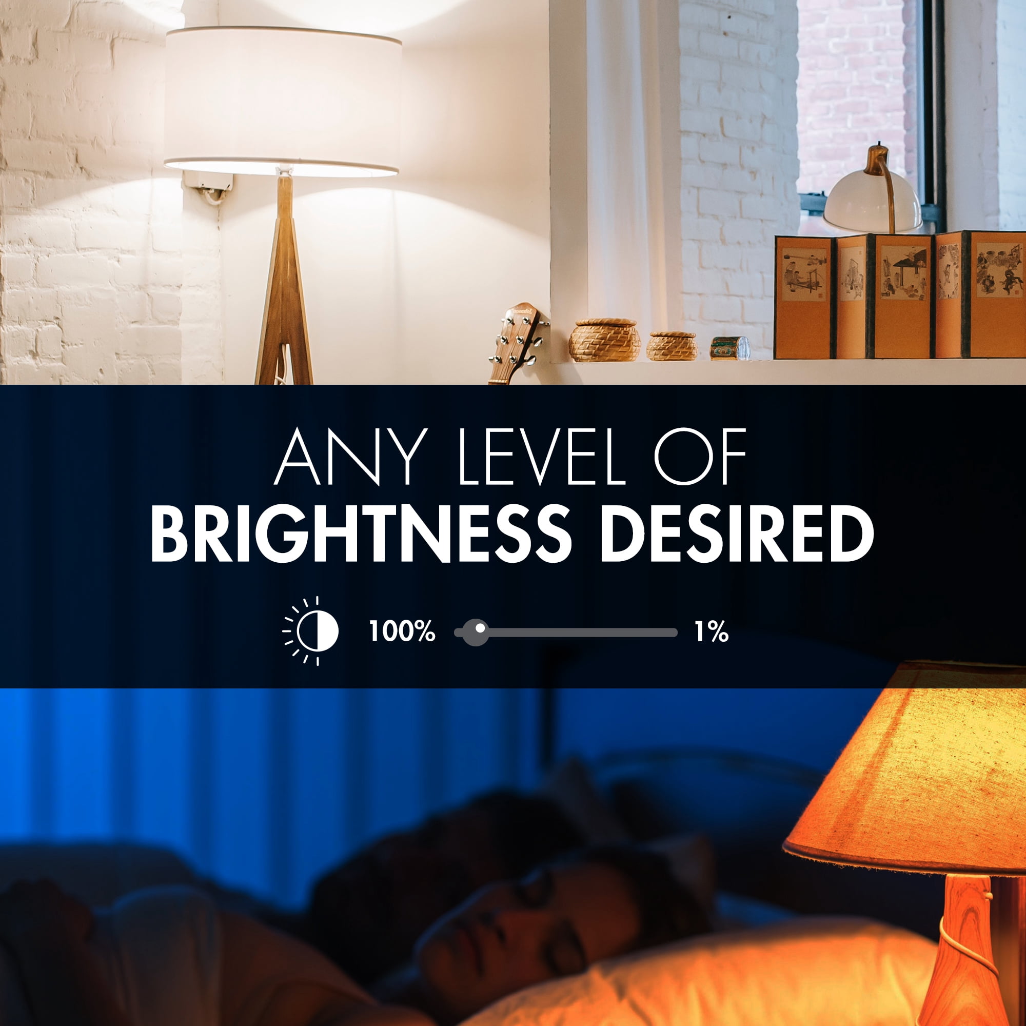 Tenergy 4 Pack Smart WiFi Led Light Bulb with White and Color Changing Light Bulb A19, No Hub Required LED Bulb with APP