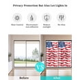 thumbnail image 4 of Window Privacy Film American Flag Stained Glass Window Film Decorative Sun Block Window Cover Red Blue Watercolor USA Flag Window Clings Static Adhesive Sticker for Bathroom 29.5"x78.7", 4 of 7