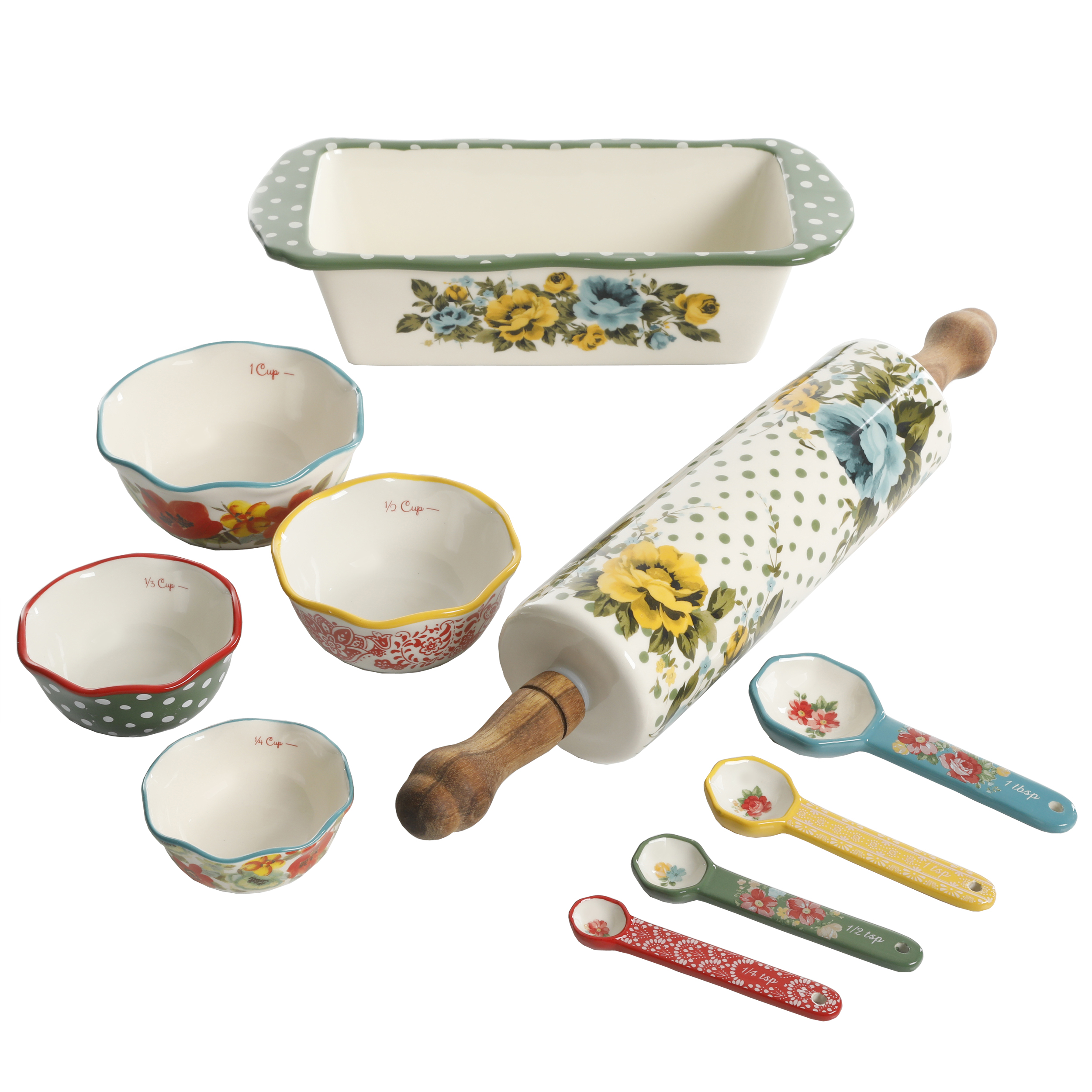 The Pioneer Woman Rose Shadow 10-Piece Bakeware Combo Set