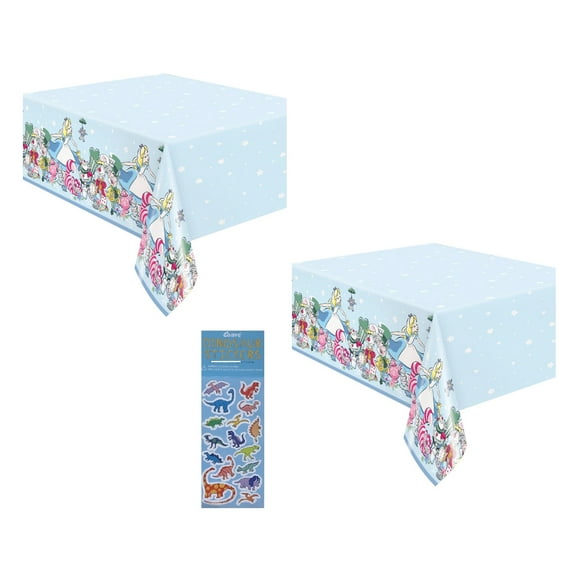 Unique 54"x 84" Party Plastic Alice in Wonderland Tablecloth