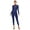 Navy Blue, variant on Womens One Piece Dance Unitard Long Sleeve Skating Jumpsuit Bodysuit Full Body Gymnastics Black M