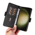 thumbnail image 7 of Compatible with Google Pixel 9 Pro XL Wallet Flip Case, Classic PU Leather Shockproof Protective for Men Women Card Slots Kickstand Magnetic Closure Cover for Google Pixel 9 Pro XL, Black, 7 of 7