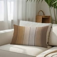 thumbnail image 3 of Brown Ombre Standard Size Pillow Cover, Pillowcase Protectors with Zipper, Breathable Decorative Throw Pillow Case Cover, Vintage Country Wooden Pillow Shams for Couch Sofa 20x26Inch, 3 of 8