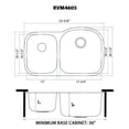 thumbnail image 2 of Ruvati 34-inch Undermount 40/60 Double Bowl 16 Gauge Kitchen Sink, 2 of 14