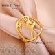 thumbnail image 1 of Deng Anillo de acero inoxidable con forma de coraz贸n para mujer, sortija de bailarina de Ballet, gimnasia r铆tmica, equipo deportivo, joyer铆a Para Hija, 1 of 2