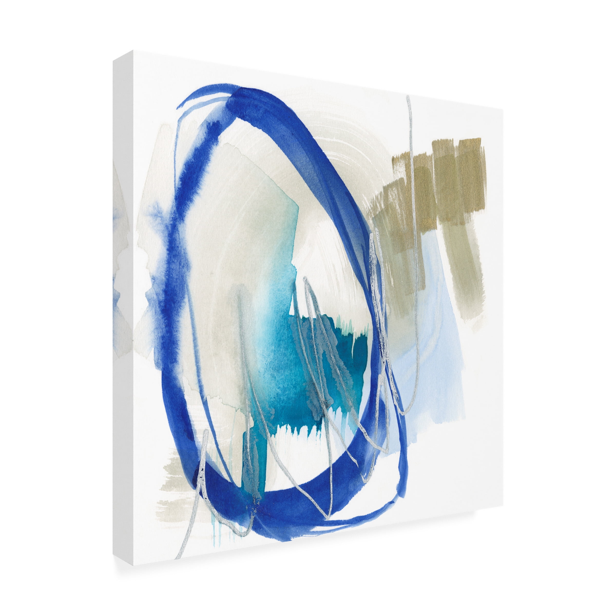 Jennifer Goldberger 'Cobalt Surround I' Canvas Art