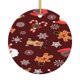 thumbnail image 1 of Adorno navideño colgante de Feliz Navidad para árbol de Navidad - Decoraciones colgantes de cerámica para fiestas - Ideas para regalar adornos navideños, 1 of 8