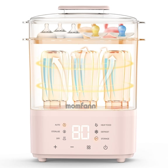 Esterilizador y secador de botellas MOMFANN All-in-One Electric Pink