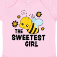 thumbnail image 4 of Inktastic The Sweetest Girl with Bee and Honey Combs Boys or Girls Baby Bodysuit, 4 of 5