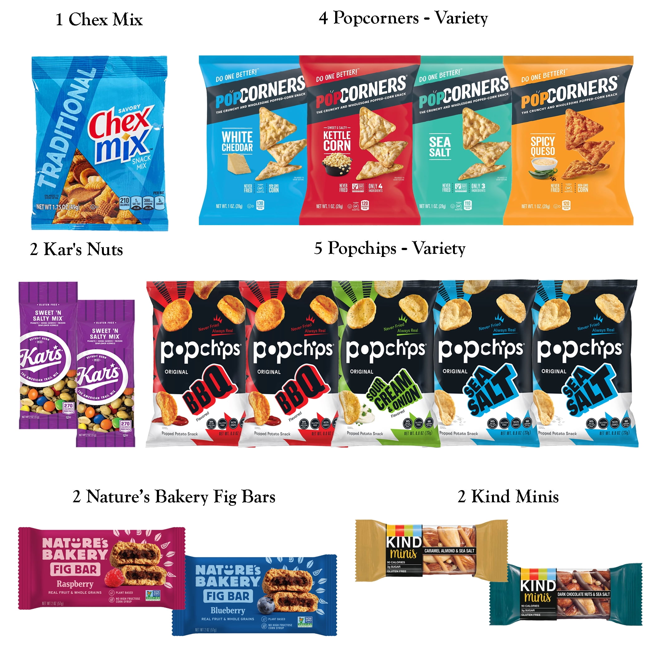 Foxy Fane 90-Count Healthy Snacks & Treats Holiday Gift Box - Perfect Variety Pack for Easter - Great for Family, Friends & Office